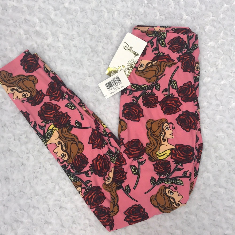 Lularoe Disney Beauty & The Beast Leggings OS